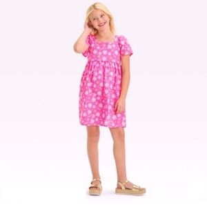 EUC Barbie Cotton Puff Sleeve Dress